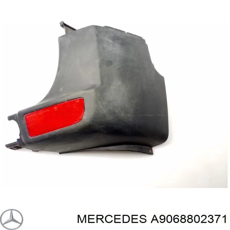 A9068802371 Mercedes бампер задній, права частина
