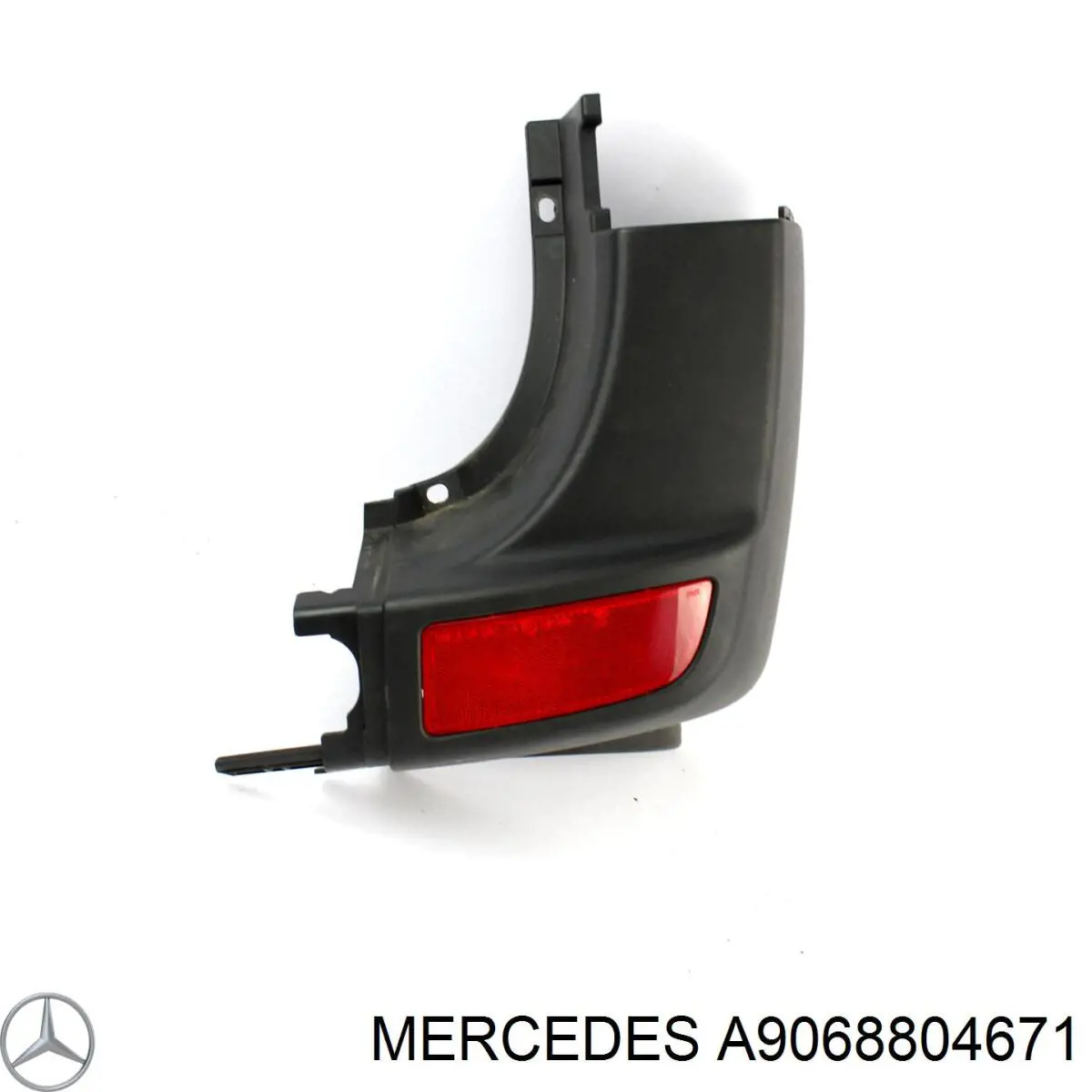 Бампер задній, права частина Mercedes A9068804671 ціна, від 11.29 USD