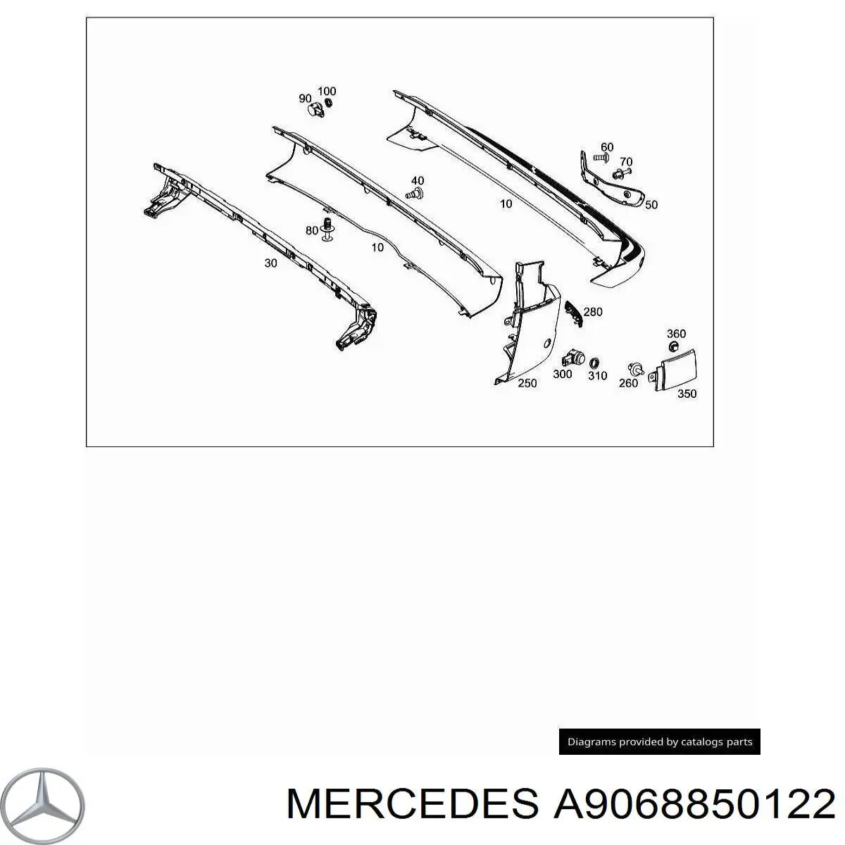  Mercedes A90688501229B51 ціна, від 18.14 USD