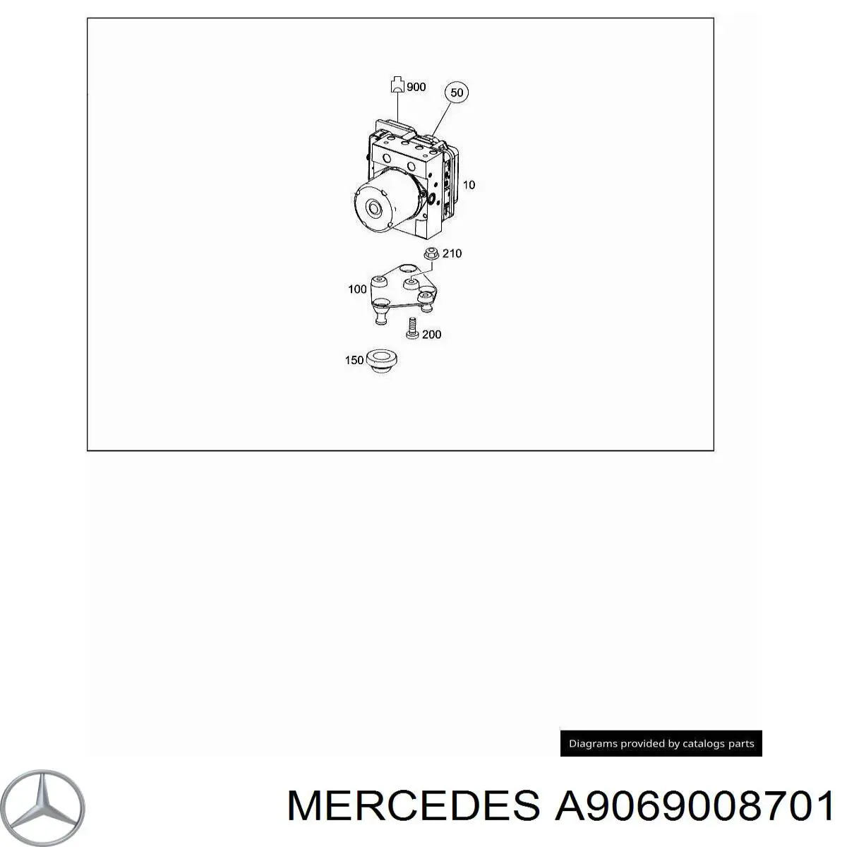 A9069008701 Mercedes Блок управління АБС (ABS)