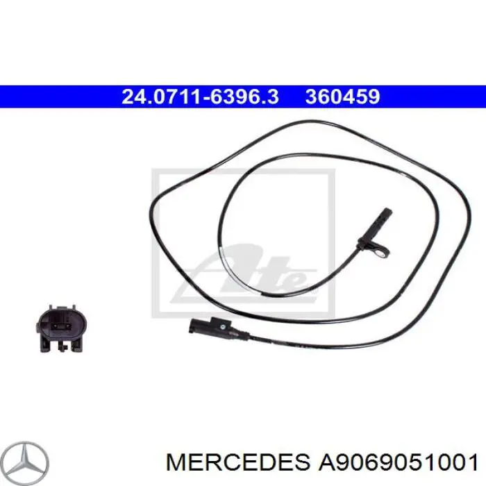 A9069051001 Mercedes датчик абс (abs задній, лівий)