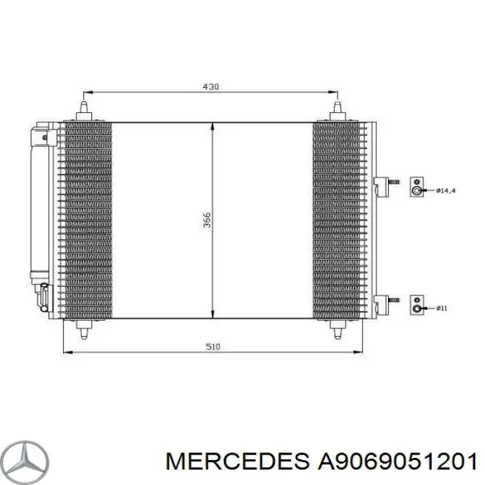 Датчик АБС (ABS) задній, лівий A9069051201 Mercedes