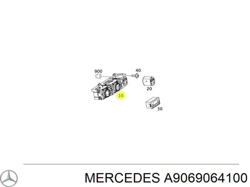 Регулятор вентилятора обігрівача Mercedes A9069064100 ціна, від 86.91 USD