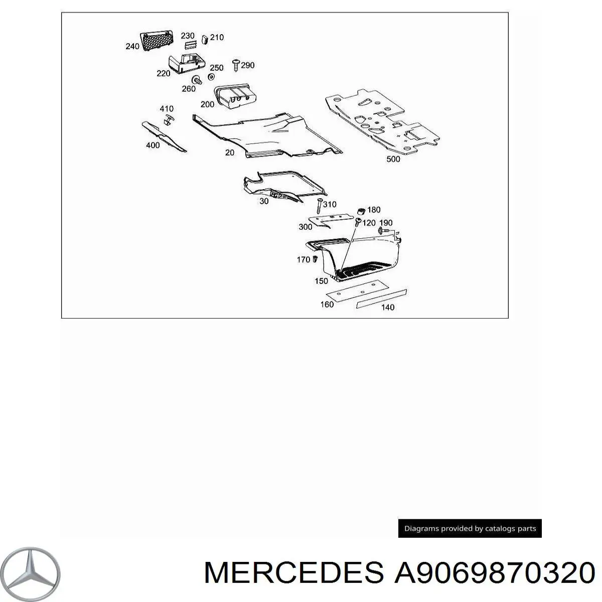 Купити A9069870320 Mercedes 