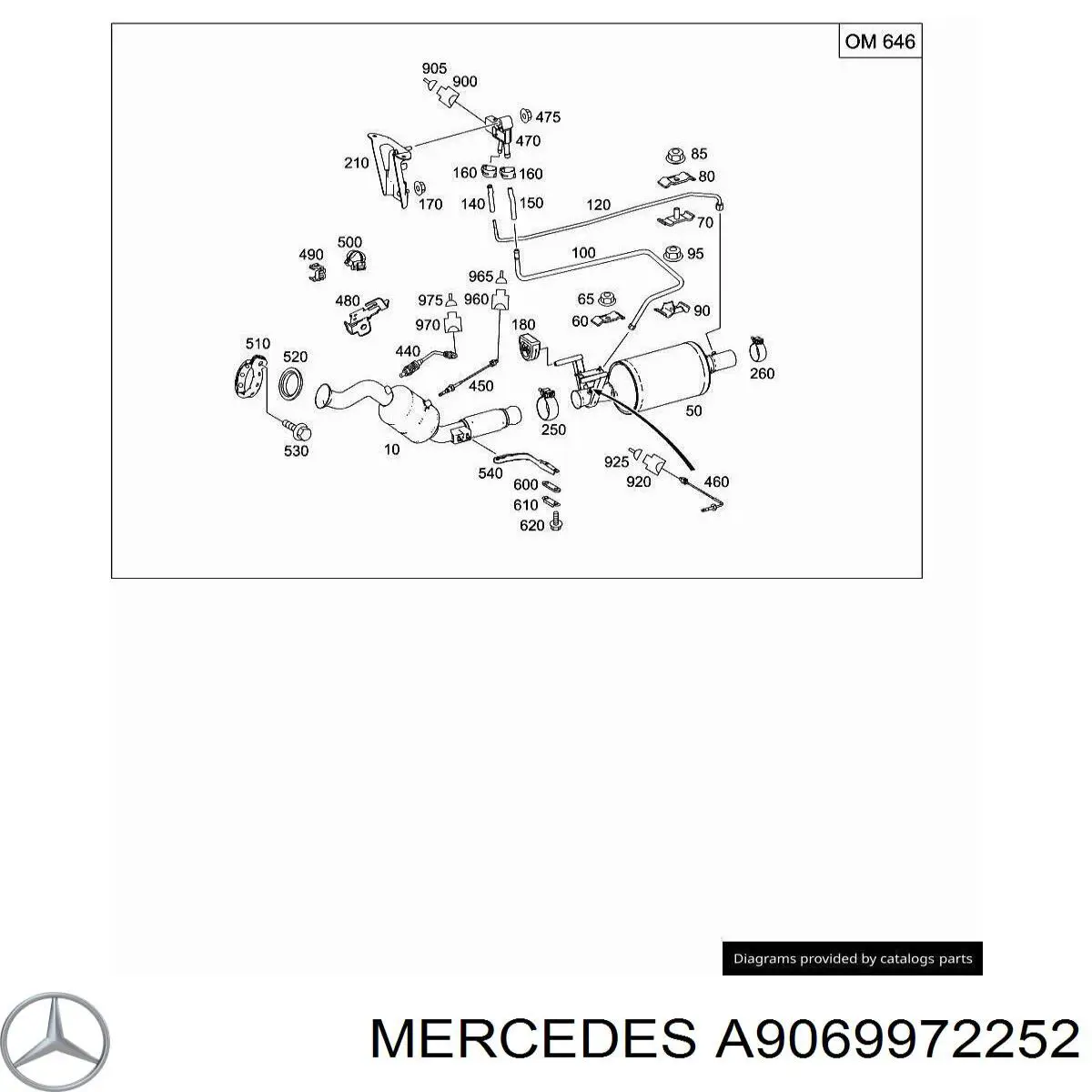  Mercedes A9069972252 ціна, від 12.98 USD