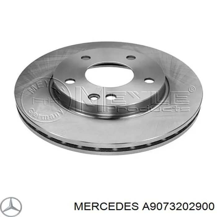 Купити A9073202900 Mercedes Стійка амортизатора задня