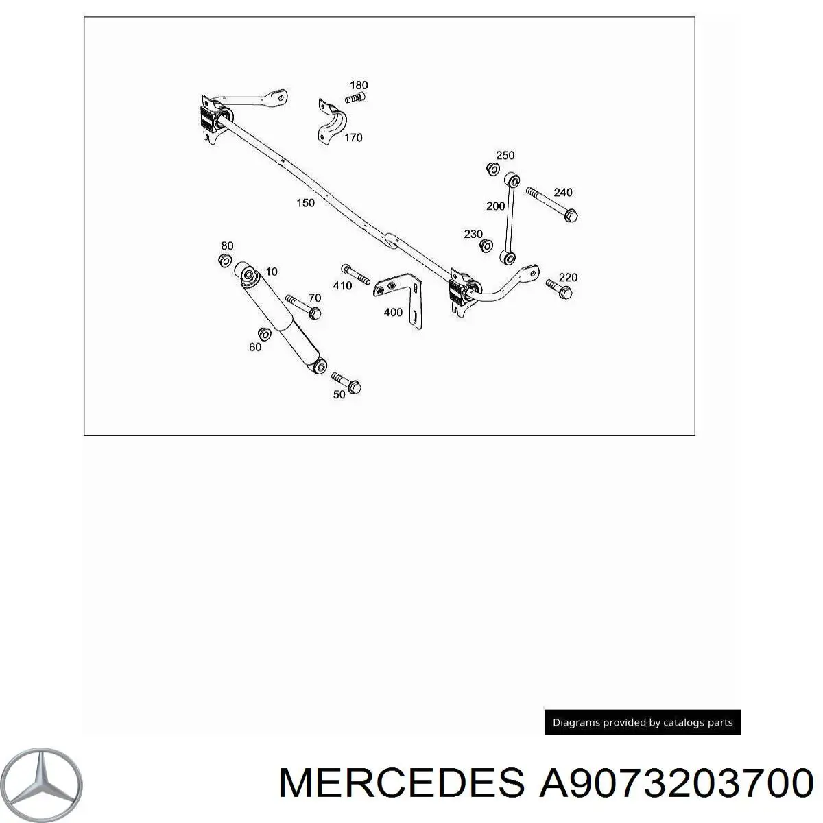 Стійка стабілізатора заднього на Mercedes Sprinter (907, 910)