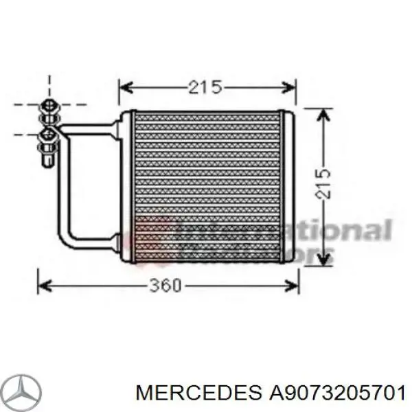  Mercedes A9073205701 ціна, від 84.00 USD