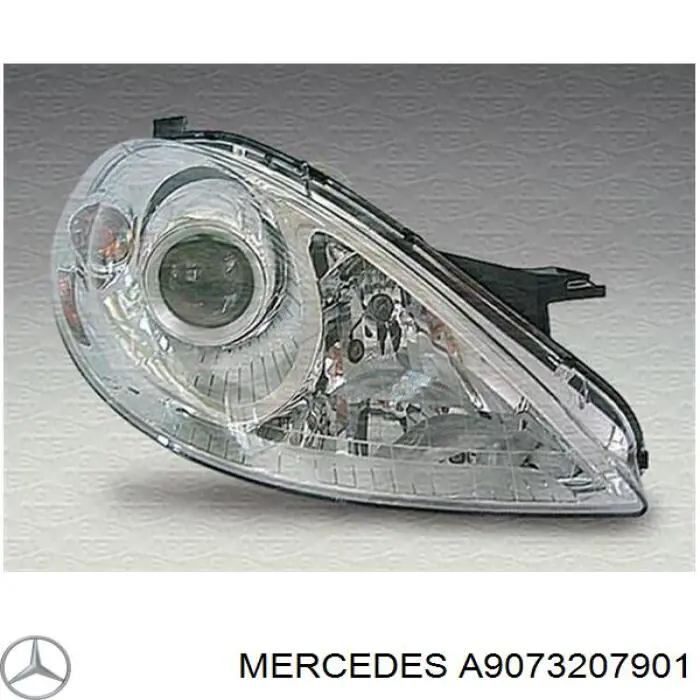 Купити A9073207901 Mercedes Стійка амортизатора задня