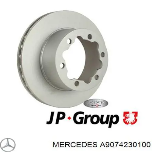 Задні дискові гальма Mercedes A9074230100 ціна, від 60.68 USD