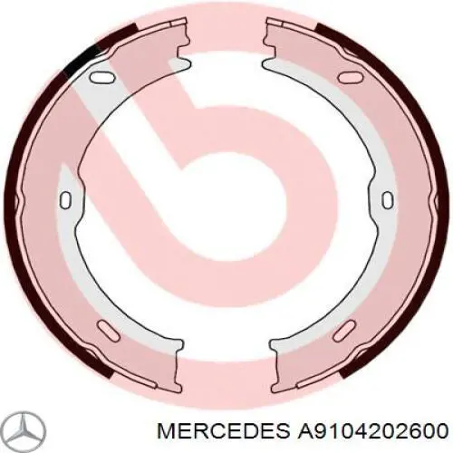 A9104202600 Mercedes Гальмівні колодки ручника