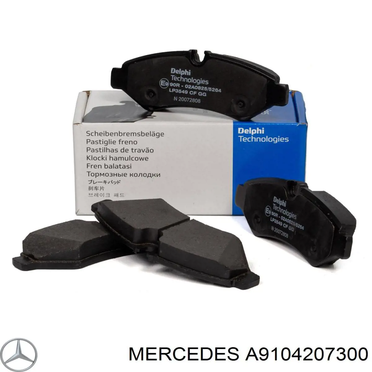 Задні гальмівні колодки Mercedes A9104207300 ціна, від 66.13 USD