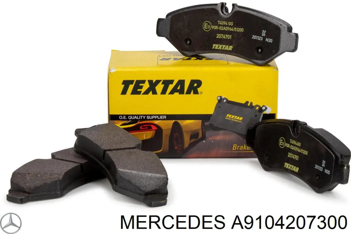 Задні гальмівні колодки A9104207300 Mercedes