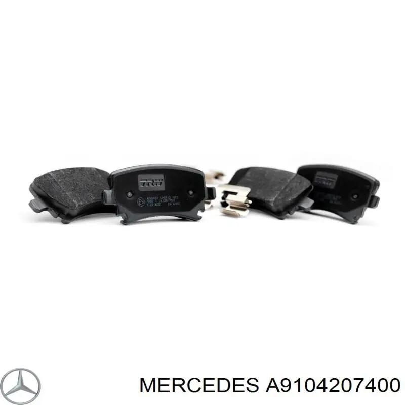 Задні гальмівні колодки A9104207400 Mercedes