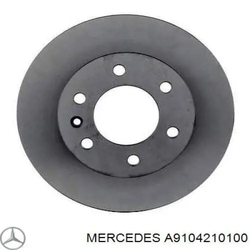 A9104210100 Mercedes диск гальмівний передній