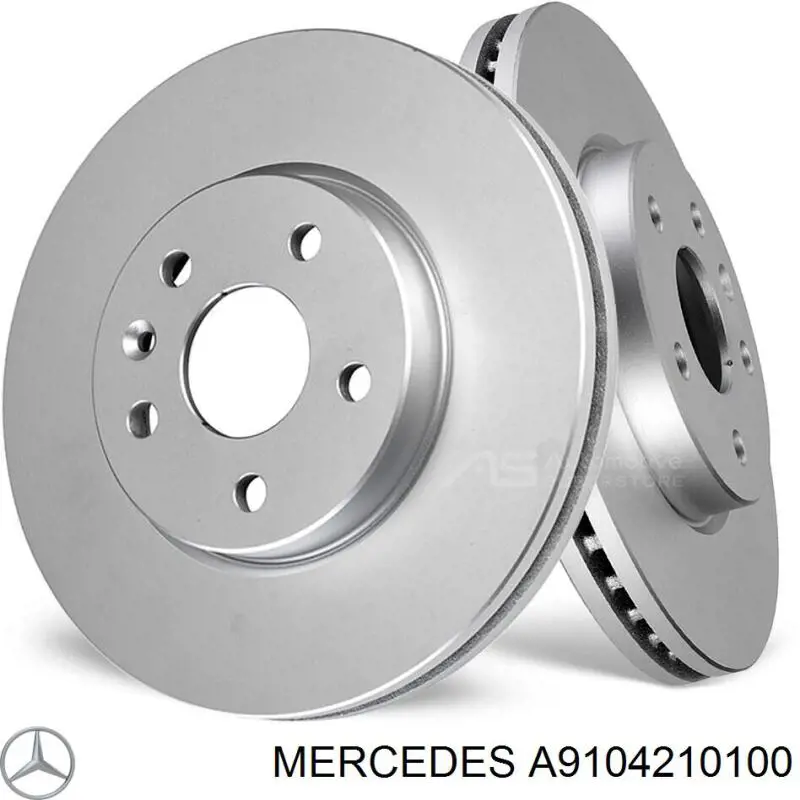 Диск гальмівний передній Mercedes A9104210100
