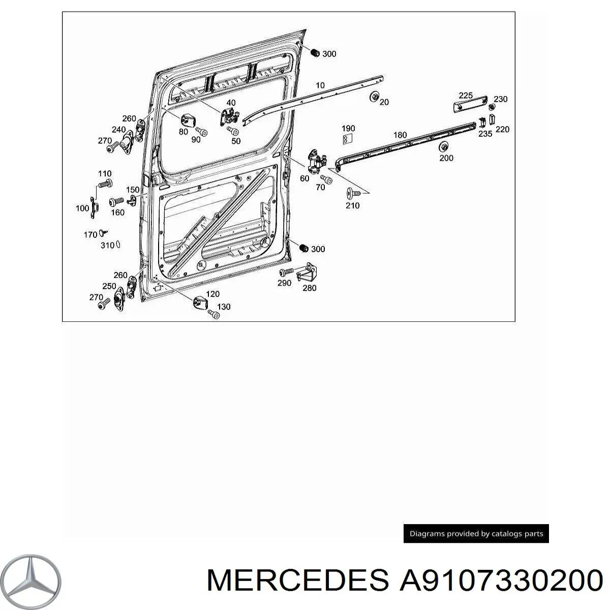  Mercedes A9107330200 ціна, від 2.55 USD