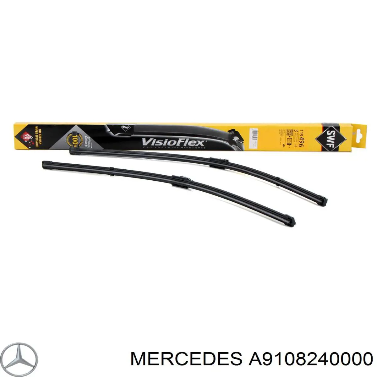 Щітка-двірник лобового скла, водійська Mercedes A9108240000 ціна, від 34.33 USD
