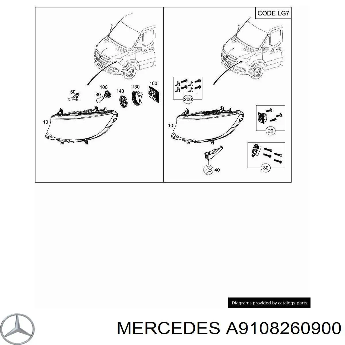  Mercedes A9108260900 ціна, від 28.08 USD