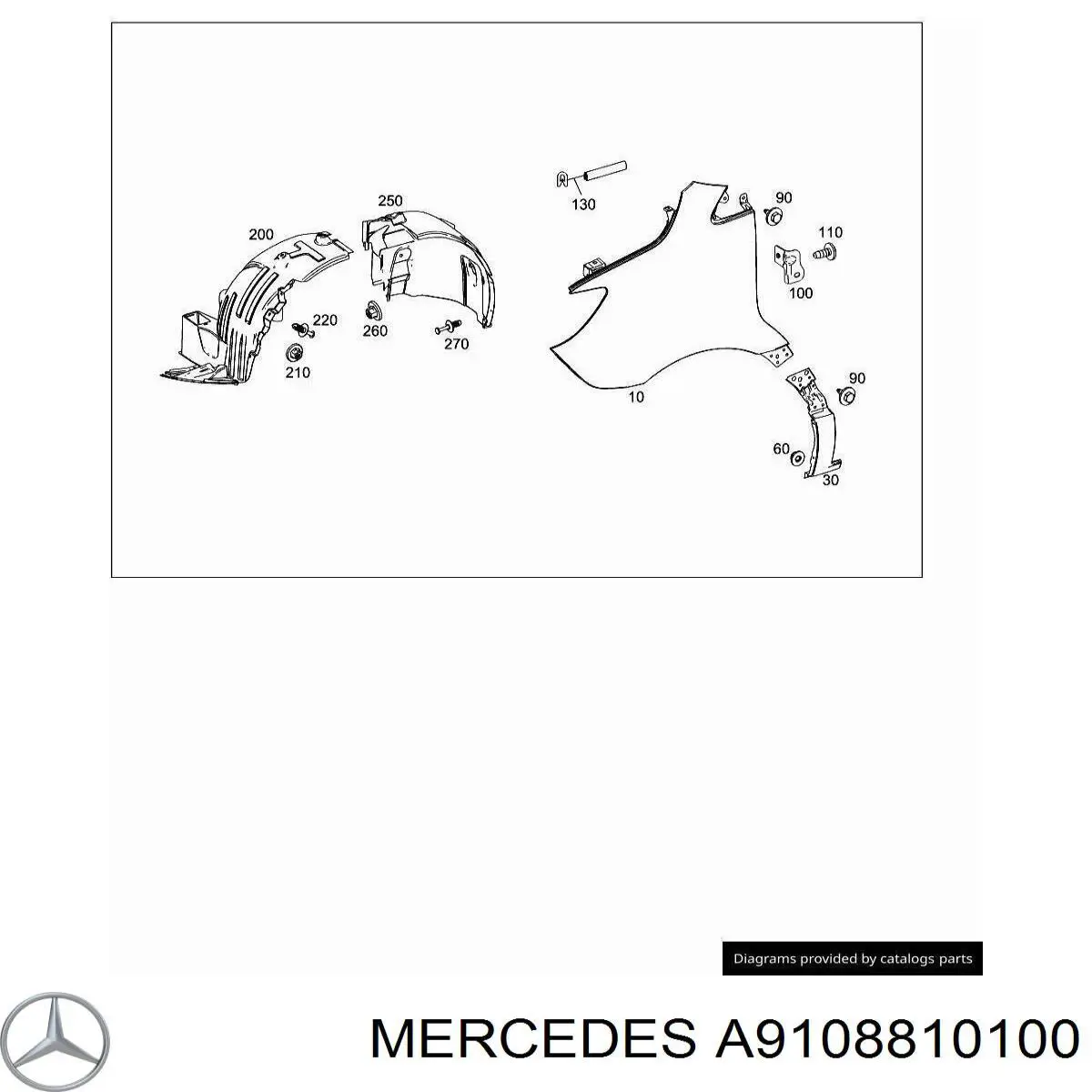 Крило переднє праве на Mercedes Sprinter 4-t 