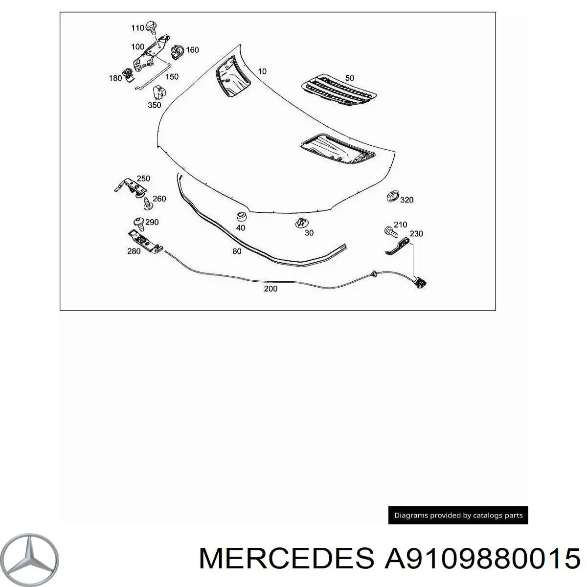 Купити A9109880015 Mercedes 