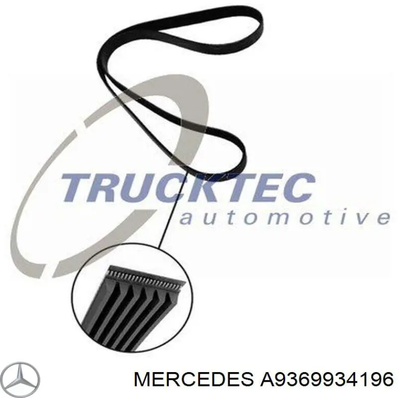 Клиновий ремінь Mercedes A9369934196 ціна, від 16.48 USD