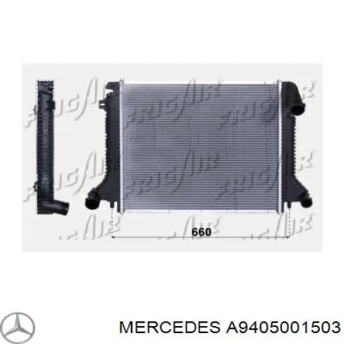 Радіатор основний Mercedes A9405001503 ціна, від 195.51 USD