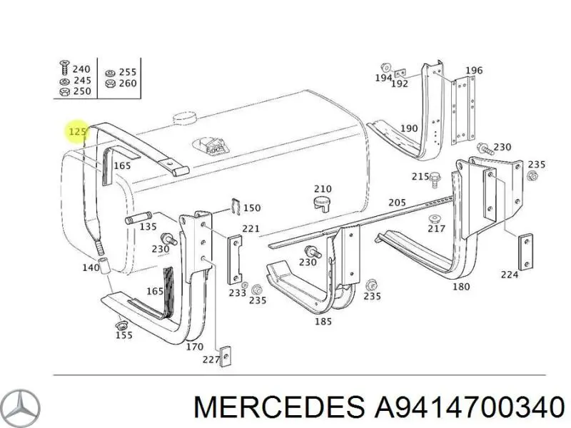  Mercedes A9414700340 ціна, від 165.63 USD