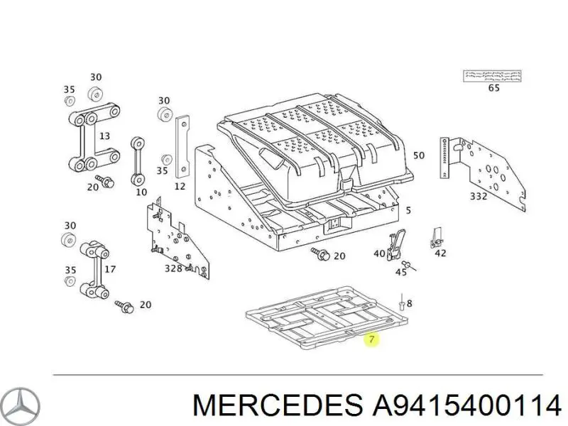  Mercedes A9415400114 ціна, від 89.31 USD