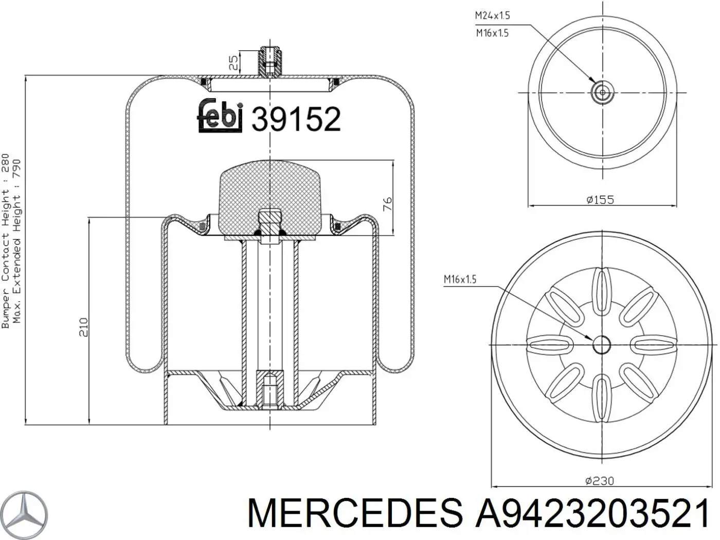  A9423203521 Mercedes