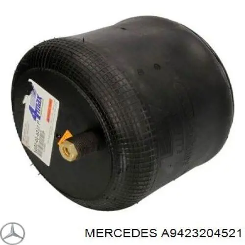 A9423204521 Mercedes Пневмоподушка/Пневморессора моста переднього