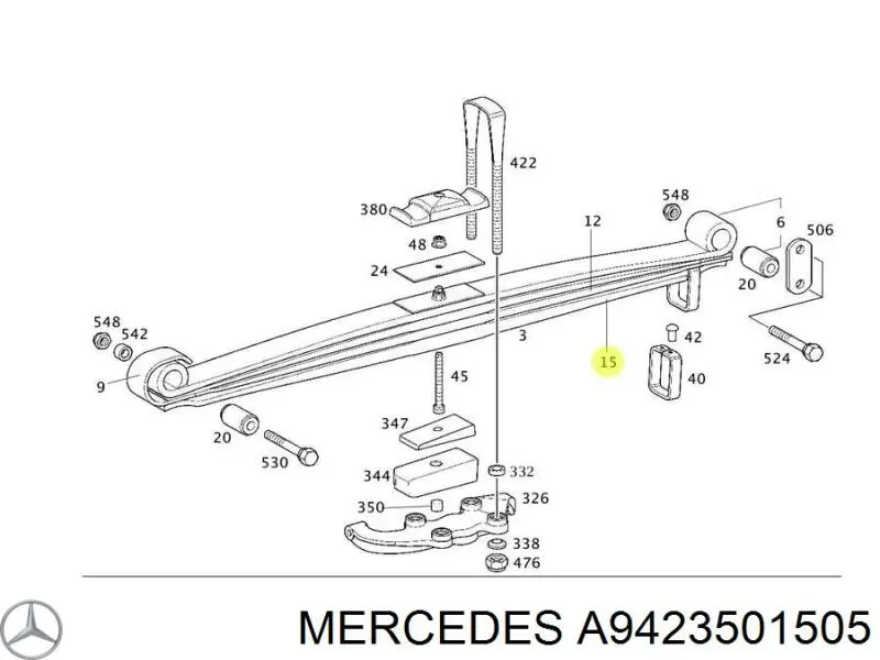 A9423501505 Mercedes Тяга променева
