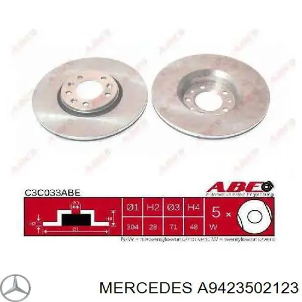 Купити A9423502123 Mercedes Диференціал задній