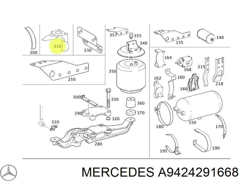  A9424291668 Mercedes