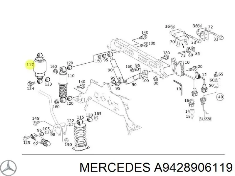 Амортизатор кабіни (TRUCK) 011323 Sampa Otomotiv‏