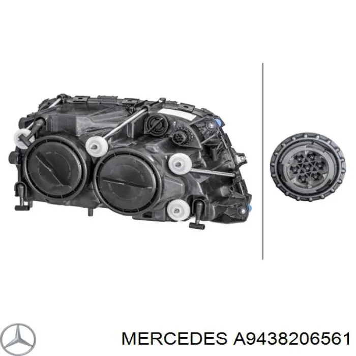 A9438206561 Mercedes фара ліва
