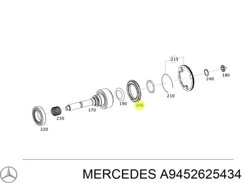 Кільце синхронізатора Mercedes A9452625434 ціна, від 134.70 USD