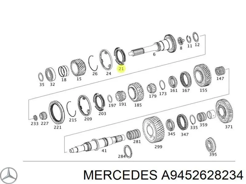 A9452628234 Mercedes Кільце синхронізатора