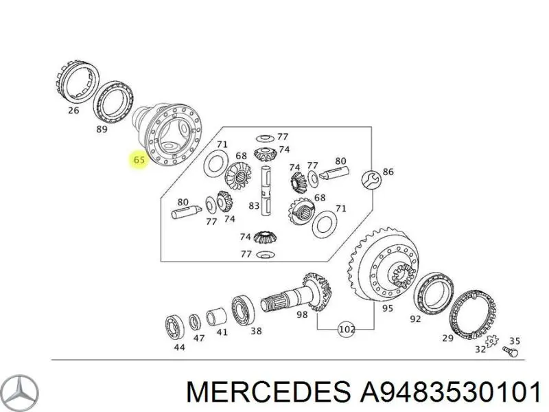 A9483530101 Mercedes Корпус трансмісії