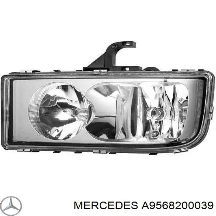 Лампа-фара, ліва = права Mercedes A9568200039 ціна, від 87.14 USD