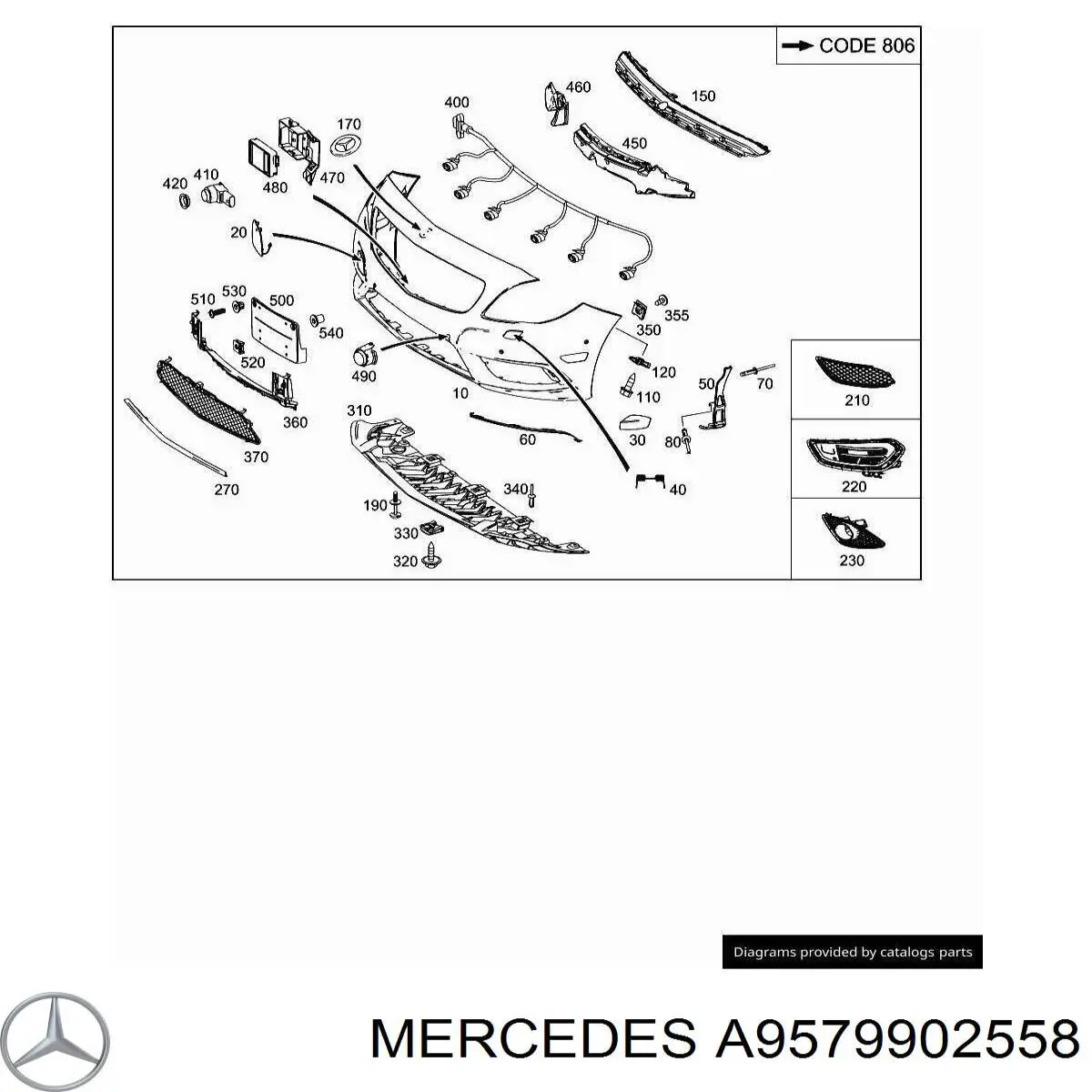 Mercedes A9579902558 ціна, від 1.65 USD