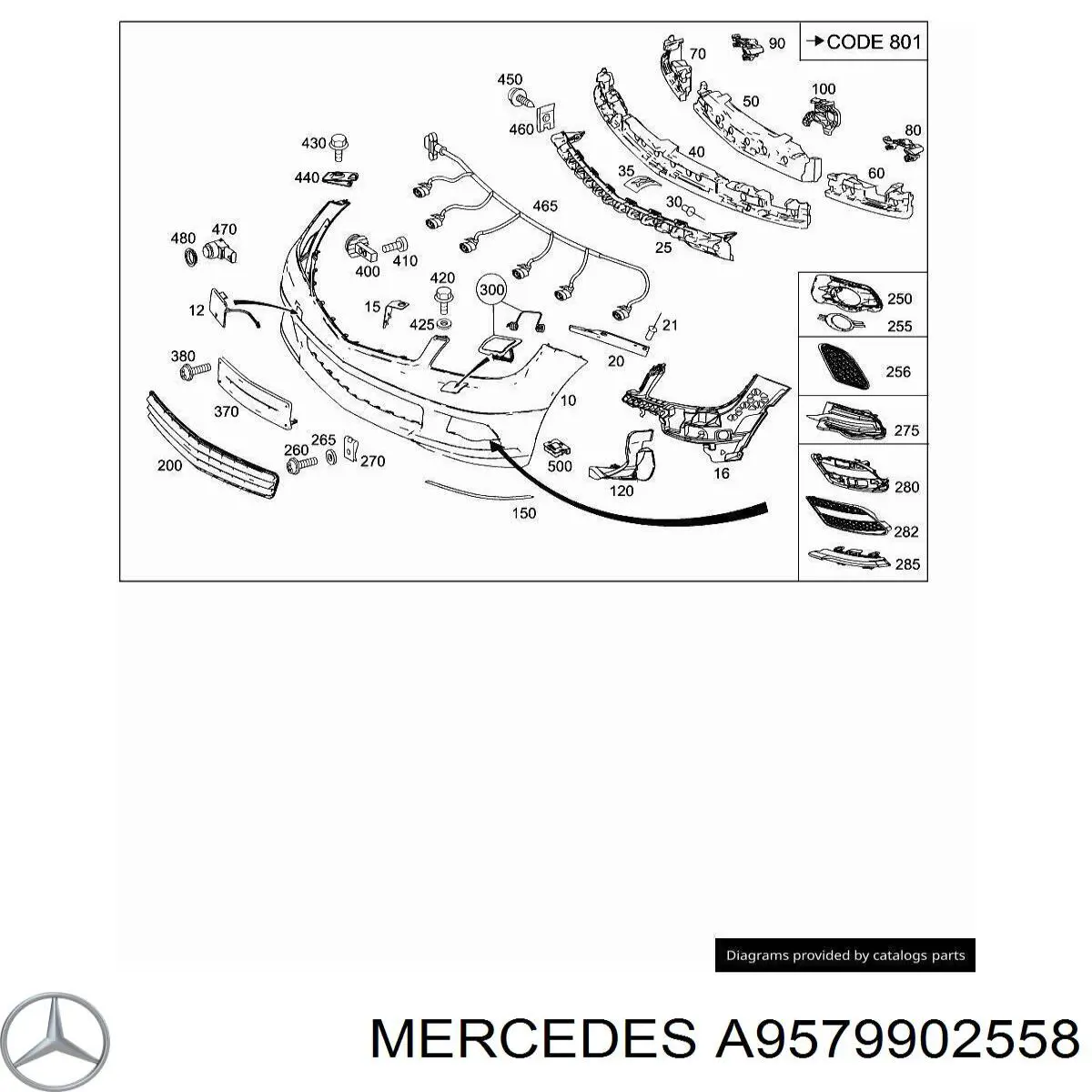 Купити A9579902558 Mercedes 