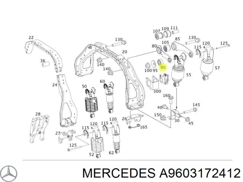  Mercedes A9603172412 ціна, від 4.69 USD