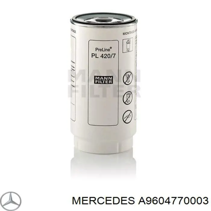 A9604770003 Mercedes фільтр паливний