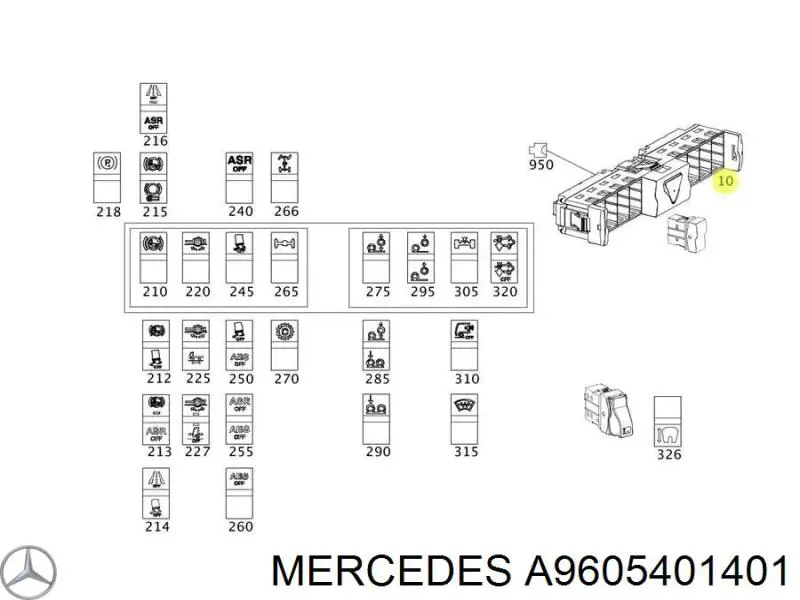 A9605401401 Mercedes 
