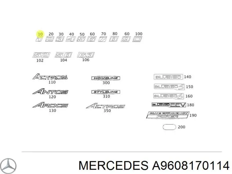  A9608170114 Mercedes