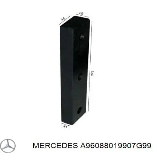 Передній бампер A96088019907G99 Mercedes