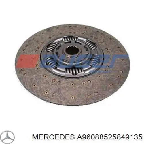 Купити A96088525849135 Mercedes Захисна решітка радіатора