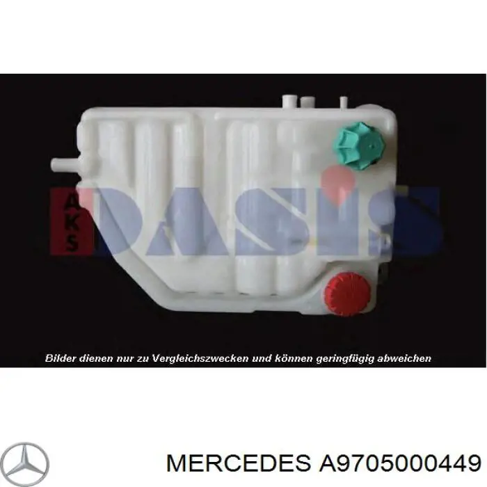 Купити A9705000449 Mercedes Водяний бачок системи охолодження