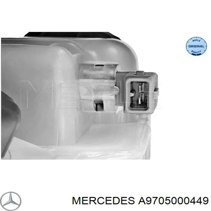 Бачок системи охолодження двигуна розширювальний Mercedes A9705000449 ціна, від 99.15 USD